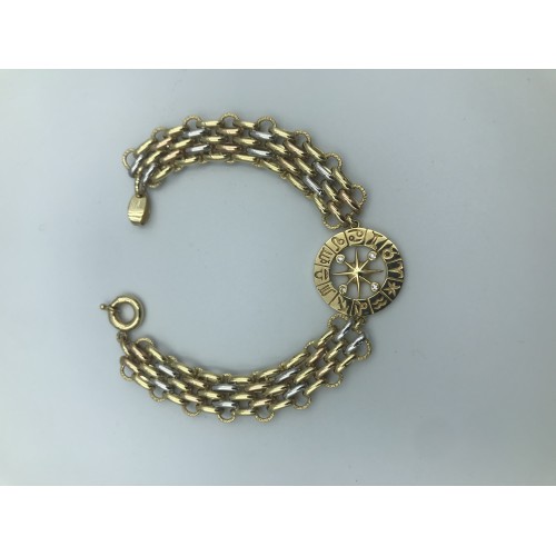 14 Ayar Yön Burç Halka Bileklik