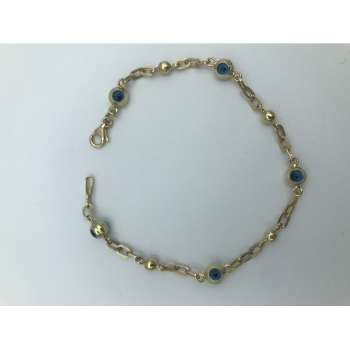 14 Ayar İnce 5 Gözlü Bileklik