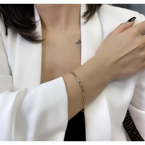 14 Ayar Balık Sırtı Bileklik