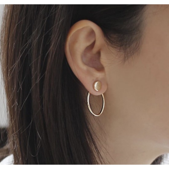 14 Ayar Modern Küpe